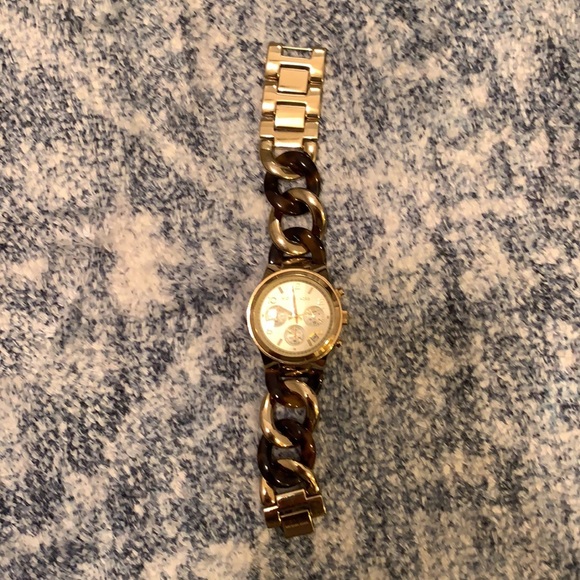 MICHAEL Michael Kors acrylic gold/tortoise watch - Picture 3 of 7